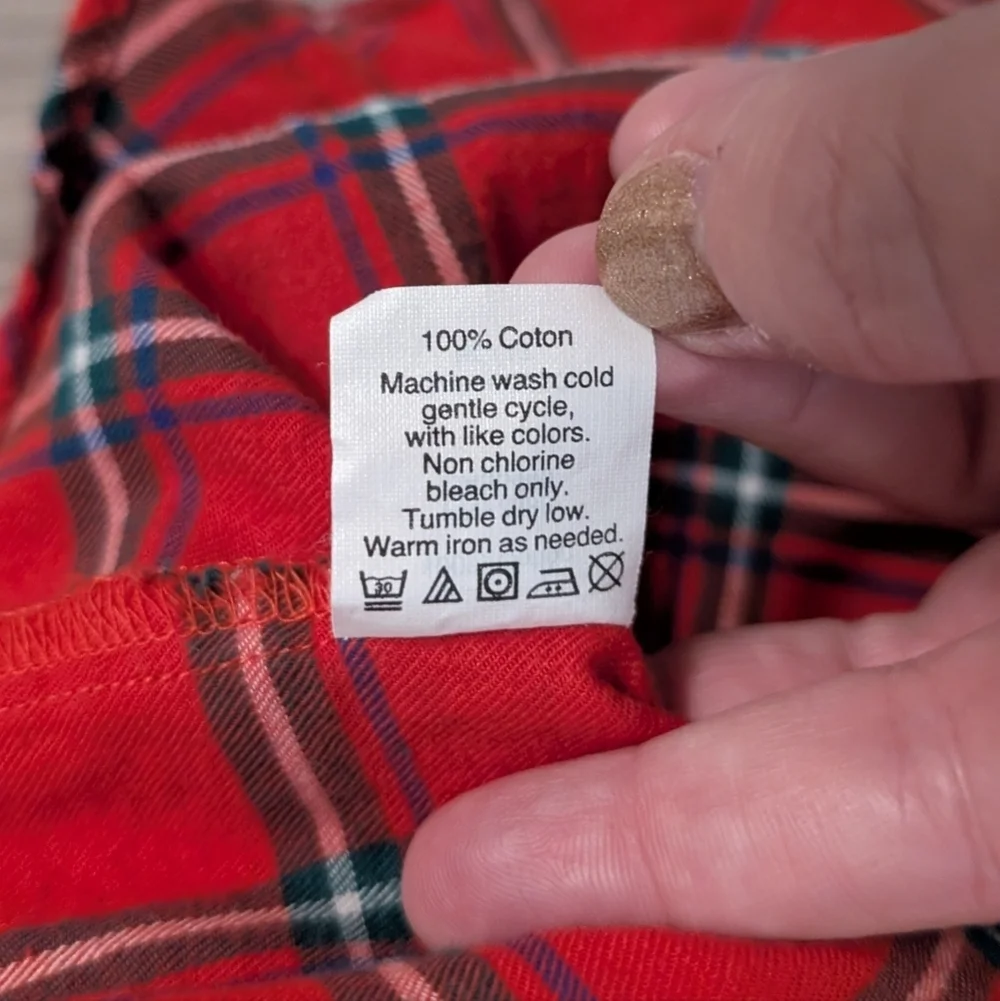 🥁 J. Crew Boy Fit Red Flannel Top